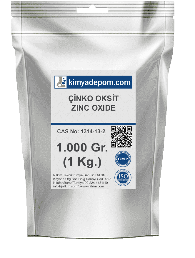 Çinko Oksit, Altın Mühür (Zinc Oxide) %99 1 Kg. Paket