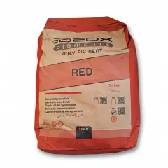 Kırmızı Demir Oksit Toz 25 Kg - Fe2O3 Pigment
