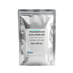 Alfa Lipoik Asit (Alpha Lipoic Acid) (ALA) 500 Gr. Paket