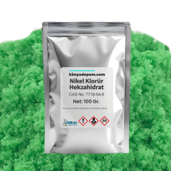 Nikel Klorür Hekzahidrat (Nickel Chloride) 25 Kg. Torba
