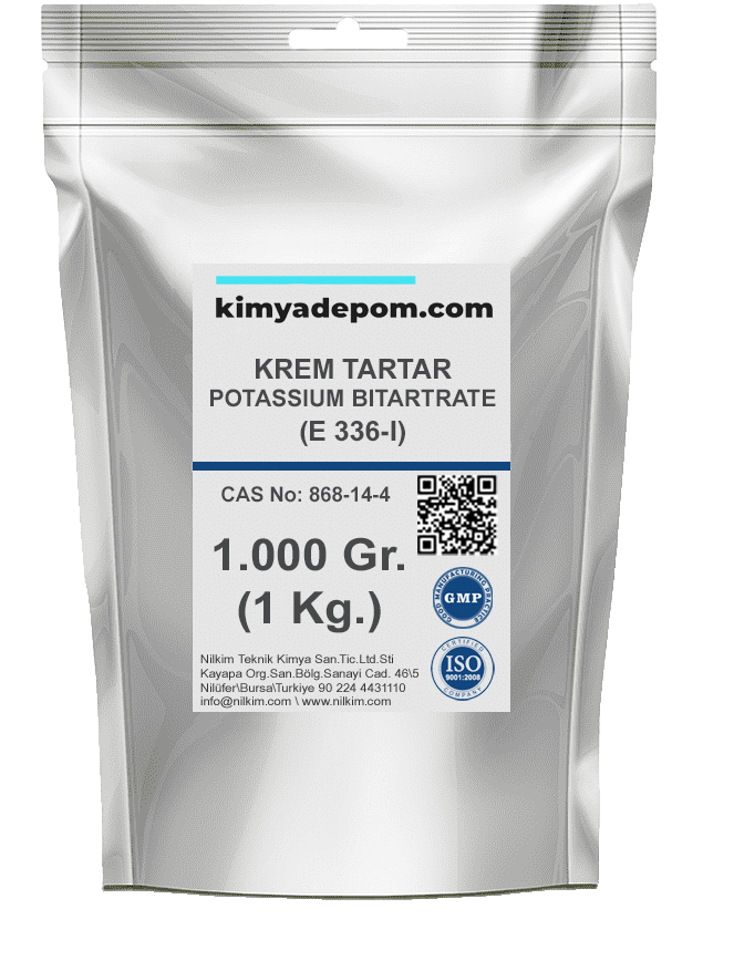 Potasyum Bitartarat (Krem Tartar) 1 Kg. Paket