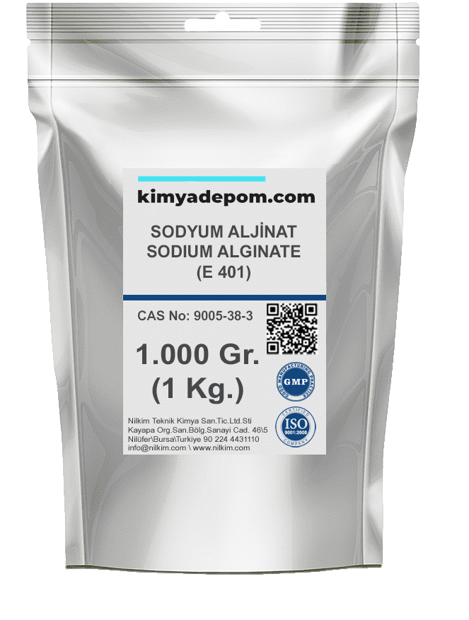 Sodyum Aljinat (Sodium Alginate) (E 401) 1 Kg. Paket