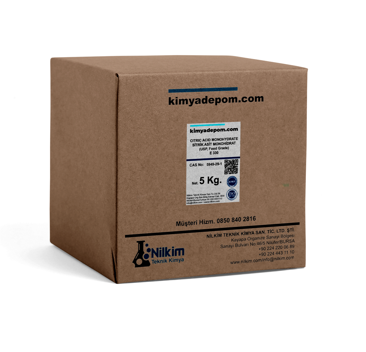 Sitrik Asit Monohidrat (Citric Acid Monohydrate) (E 330) 5 Kg. Koli