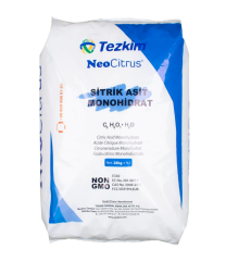 Sitrik Asit Monohidrat (Citric Acid Monohydrate) (E 330) 25 Kg. Torba